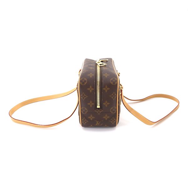 90179573 03 Louis Vuitton Monogram Cite Shoulder Bag Brown Gold Hardware