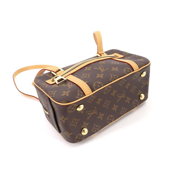 90179573 04 Louis Vuitton Monogram Cite Shoulder Bag Brown Gold Hardware