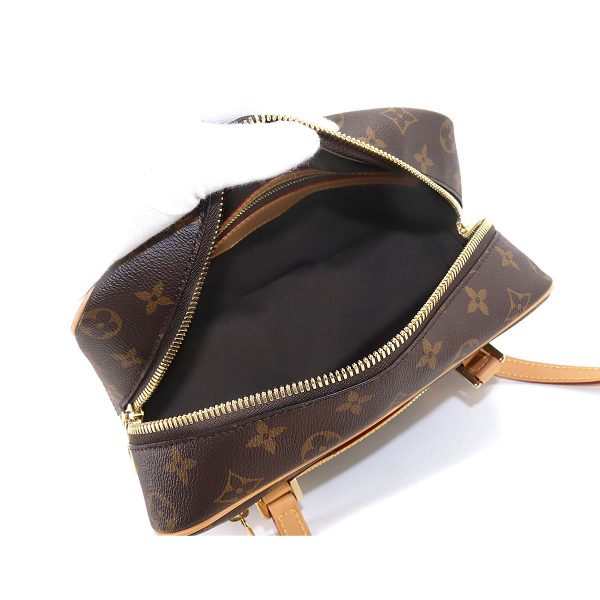 90179573 06 Louis Vuitton Monogram Cite Shoulder Bag Brown Gold Hardware