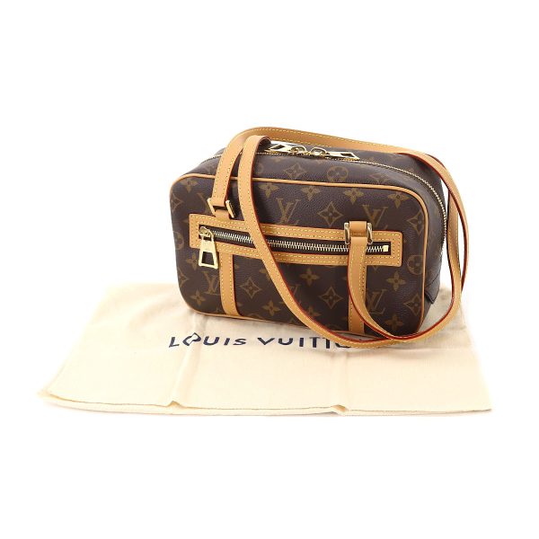 90179573 09 Louis Vuitton Monogram Cite Shoulder Bag Brown Gold Hardware