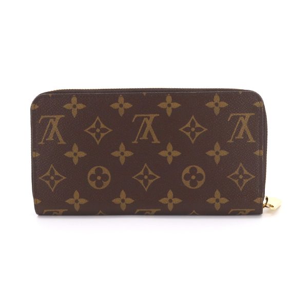 90179663 02 Louis Vuitton Monogram Zippy Round Zipper Long Wallet Brown