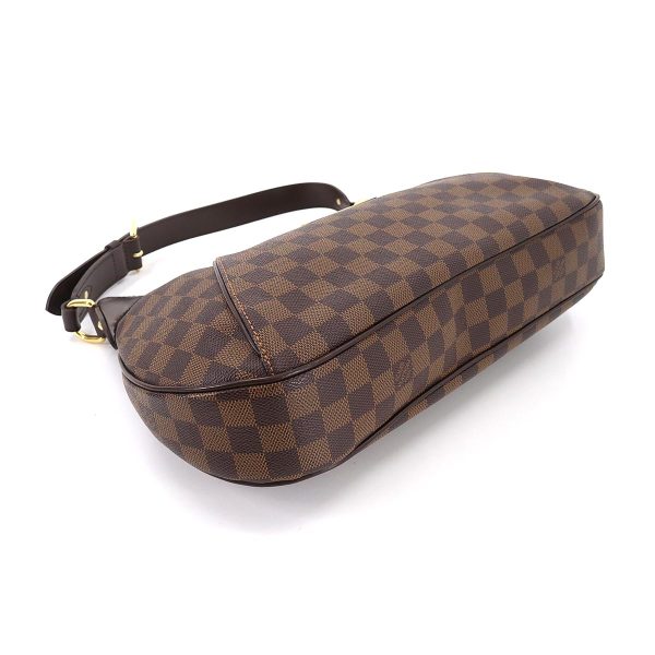 90179692 04 Louis Vuitton Damier Thames GM Shoulder Bag Ebene Gold Metal