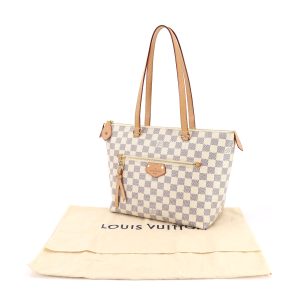 90179965 09 Louis Vuitton Damier Azur Neverfull PM Tote Bag