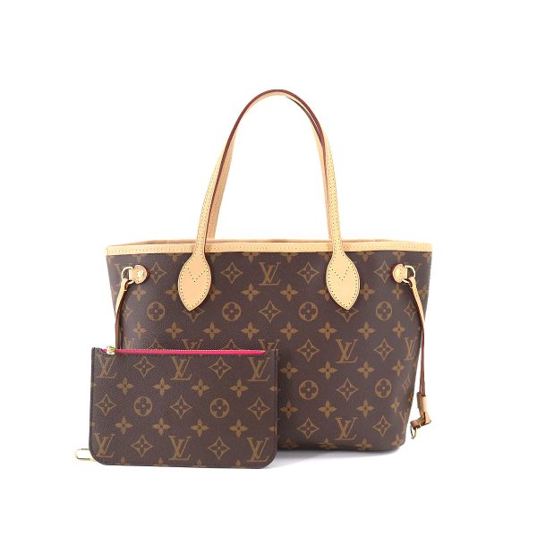 90180822 01 Louis Vuitton Monogram Neverfull PM Tote Bag Brown Pivowanne