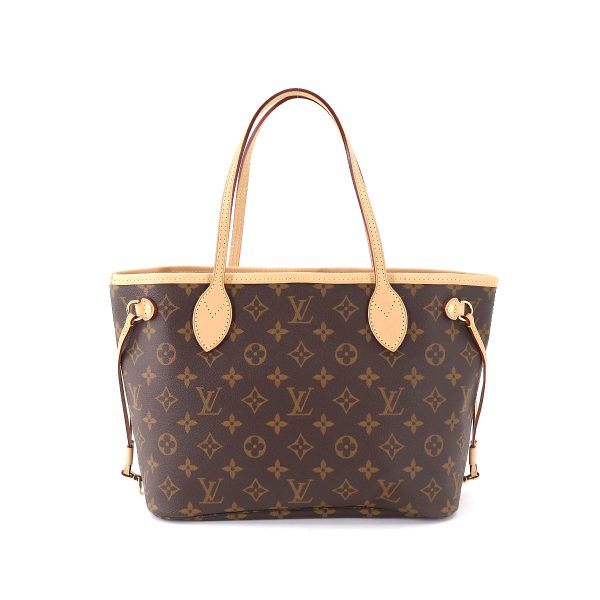 90180822 02 Louis Vuitton Monogram Neverfull PM Tote Bag Brown Pivowanne