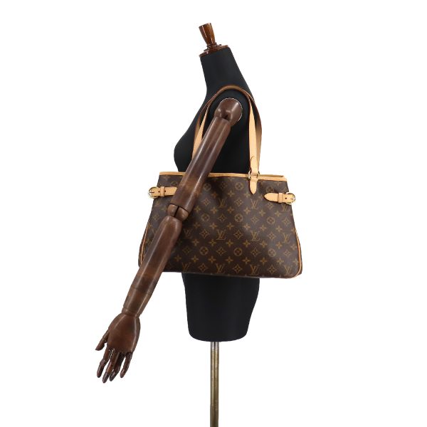 90180852 09 Louis Vuitton Monogram Batignolle Orizontal Tote Bag Brown