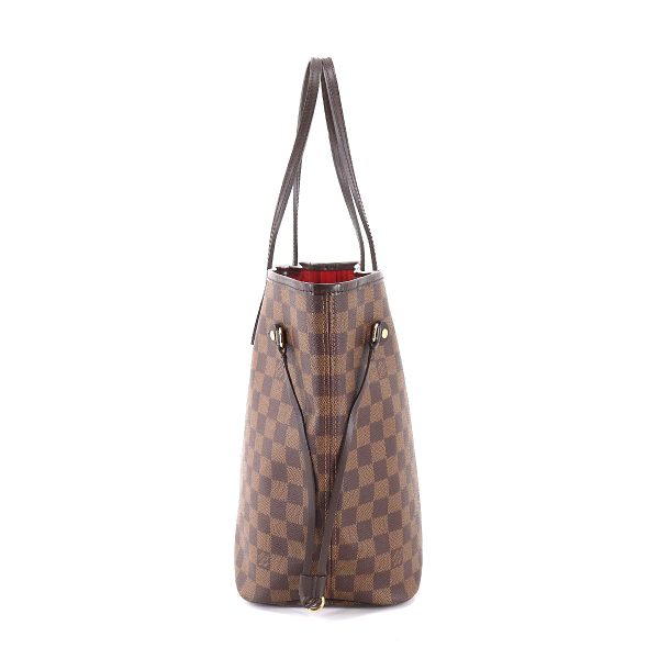 90180859 03 Louis Vuitton Damier Neverfull MM Tote Bag Ebene Brown