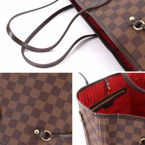 90180860 08 Louis Vuitton Damier Neverfull GM Tote Bag Ebene Cerise