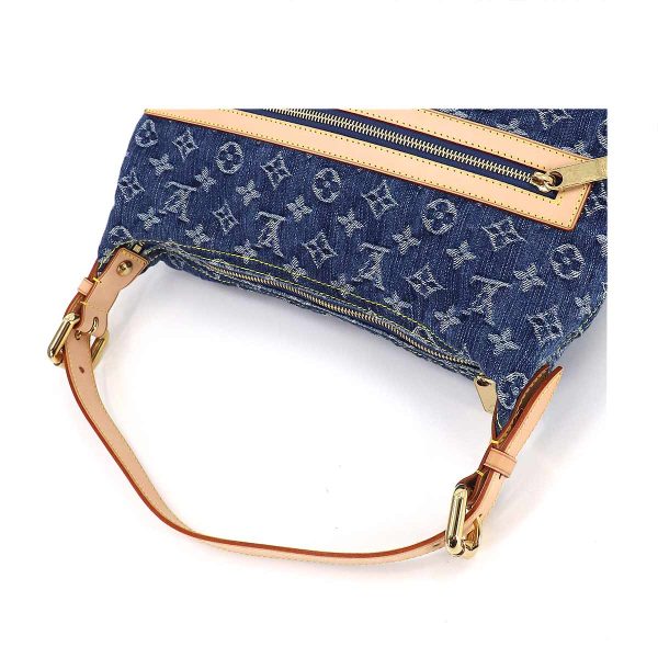 90180883 05 Louis Vuitton Monogram Denim Baggy GM Shoulder Bag Canvas Blue