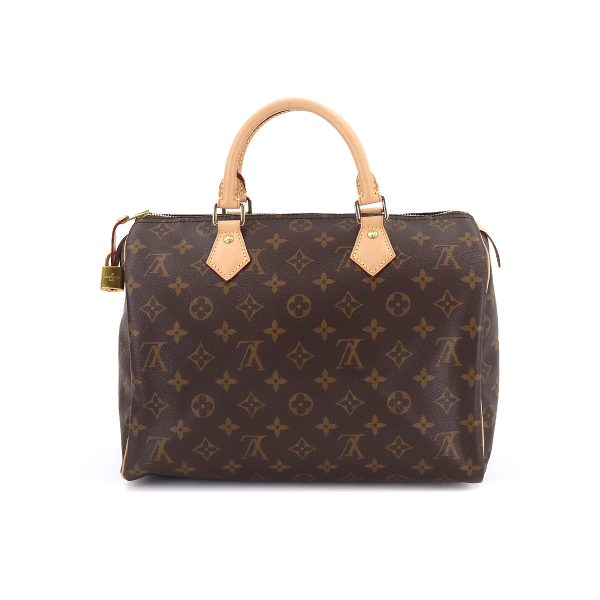 90180899 02 Louis Vuitton Monogram Speedy 30 Hand Bag Brown