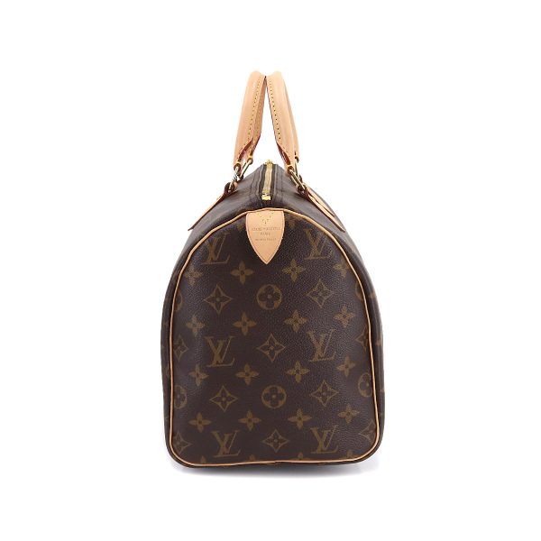 90180899 03 Louis Vuitton Monogram Speedy 30 Hand Bag Brown