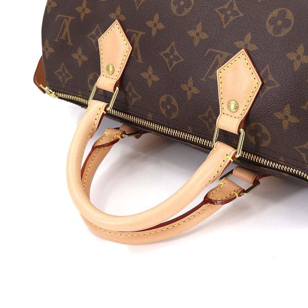 90180899 05 Louis Vuitton Monogram Speedy 30 Hand Bag Brown