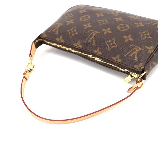 90180919 05 Louis Vuitton Monogram Pochette Accessoires Hand Bag Brown