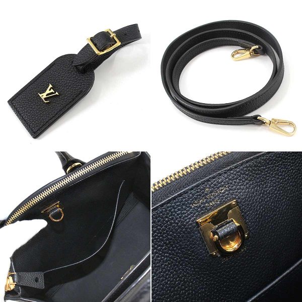 90181139 08 Louis Vuitton City Steamer PM 2way Shoulder Bag Leather Noir