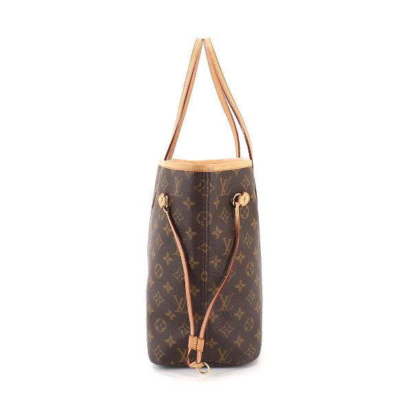 90181239 03 Louis Vuitton Monogram Neverfull MM Tote Bag Brown Beige