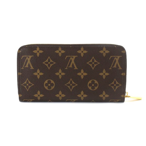 90181682 02 Louis Vuitton Monogram Zippy Wallet Round Zipper Long Brown