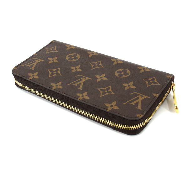 90181682 04 Louis Vuitton Monogram Zippy Wallet Round Zipper Long Brown