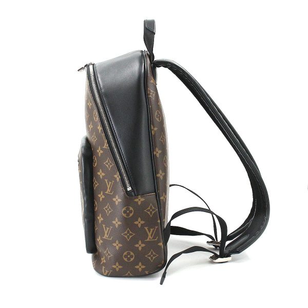 90181756 03 Louis Vuitton Monogram Macassar Josh NV Backpack Rucksack Brown Black