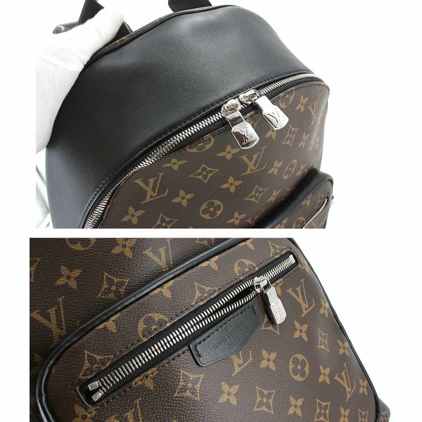 90181756 06 Louis Vuitton Monogram Macassar Josh NV Backpack Rucksack Brown Black