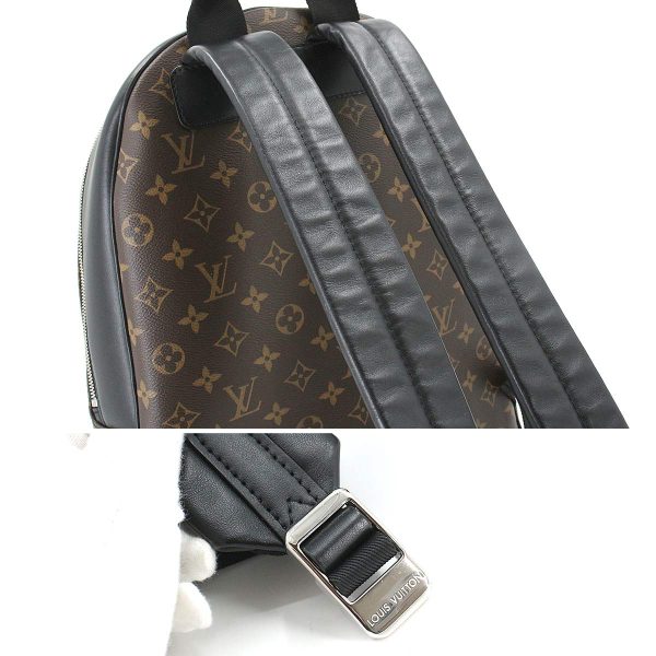 90181756 07 Louis Vuitton Monogram Macassar Josh NV Backpack Rucksack Brown Black