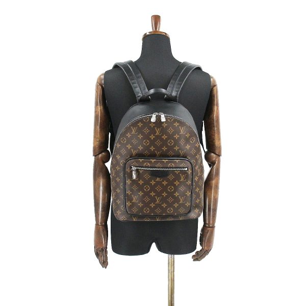 90181756 10 Louis Vuitton Monogram Macassar Josh NV Backpack Rucksack Brown Black