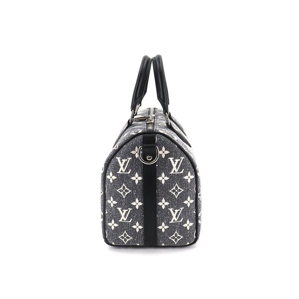 90182105 03 Louis Vuitton Monogram Jacquard Denim Speedy Bandouliere 25 2way Shoulder Bag