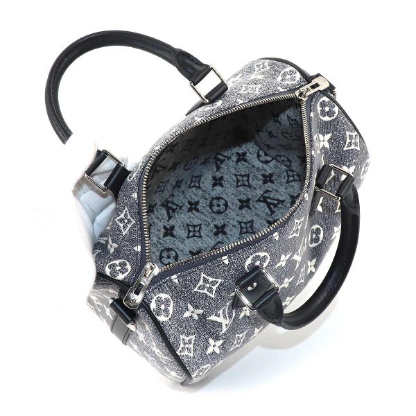 90182105 06 Louis Vuitton Monogram Jacquard Denim Speedy Bandouliere 25 2way Shoulder Bag