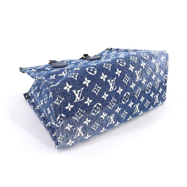 90182106 04 Louis Vuitton Monogram Jacquard Denim Onthego MM 2way Tote Shoulder Bag