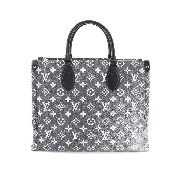 90182108 02 Louis Vuitton Monogram Jacquard Denim On The Go MM 2way Tote Bag