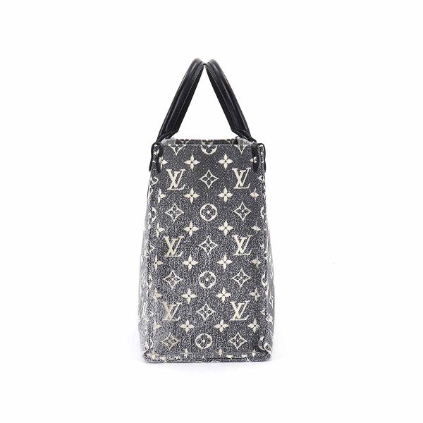 90182108 03 Louis Vuitton Monogram Jacquard Denim On The Go MM 2way Tote Bag