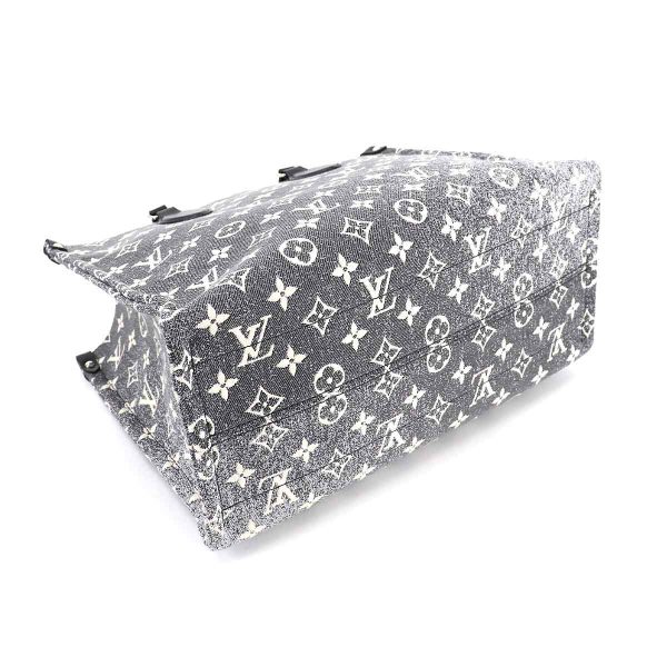 90182108 04 Louis Vuitton Monogram Jacquard Denim On The Go MM 2way Tote Bag