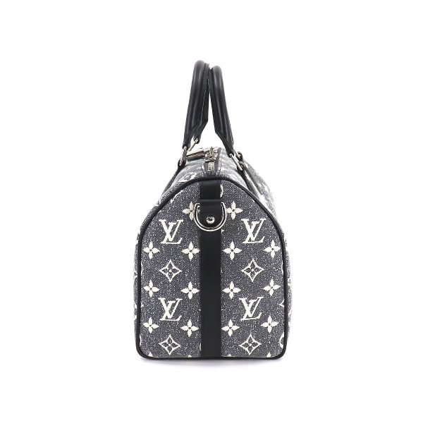 90182111 03 Louis Vuitton Monogram Jacquard Denim Speedy Bandouliere 25 2way Shoulder Bag