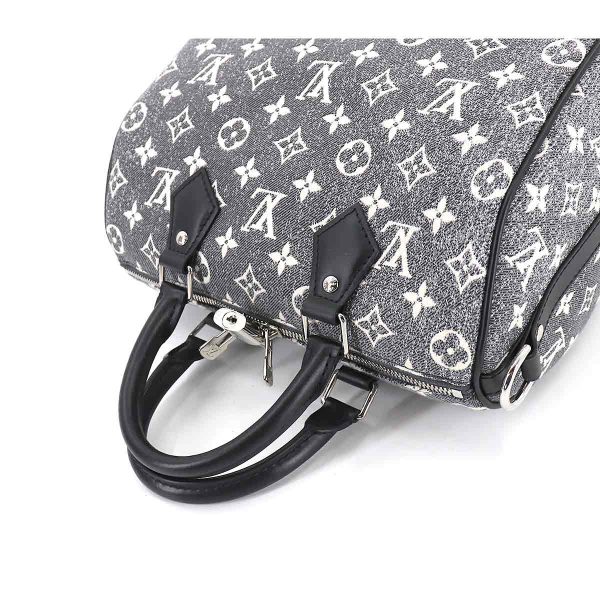 90182111 05 Louis Vuitton Monogram Jacquard Denim Speedy Bandouliere 25 2way Shoulder Bag