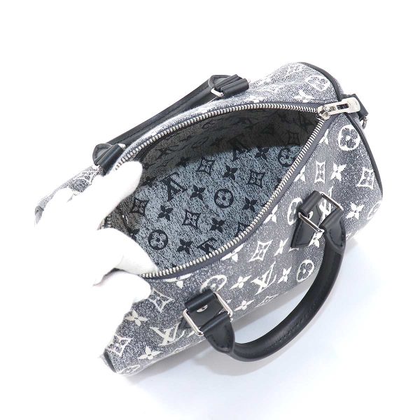 90182111 06 Louis Vuitton Monogram Jacquard Denim Speedy Bandouliere 25 2way Shoulder Bag