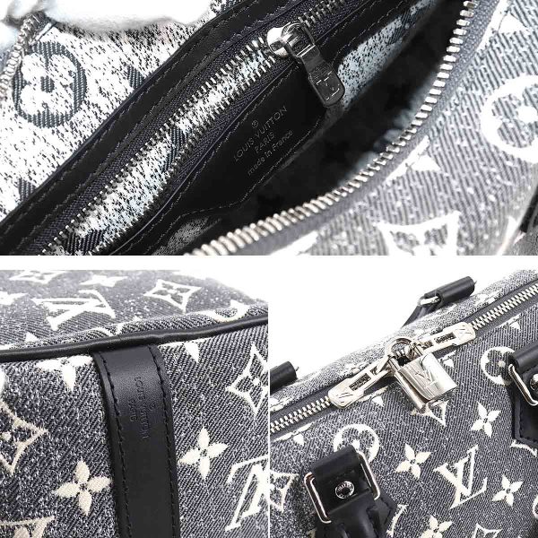 90182111 07 Louis Vuitton Monogram Jacquard Denim Speedy Bandouliere 25 2way Shoulder Bag