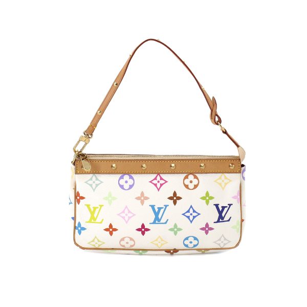 90183521 01 Louis Vuitton Monogram Multicolor Pochette Accessoire Hand Bag Bron