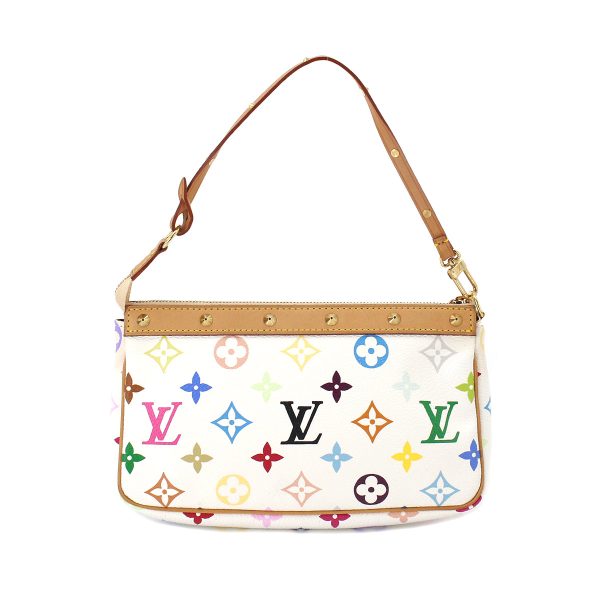 90183521 02 Louis Vuitton Monogram Multicolor Pochette Accessoire Hand Bag Bron