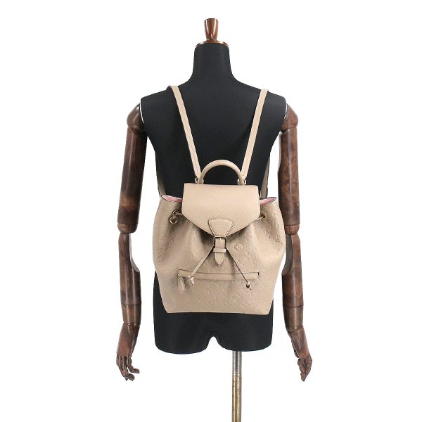 90183890 09 Louis Vuitton Monogram Implant Montsouris PM Backpack Leather