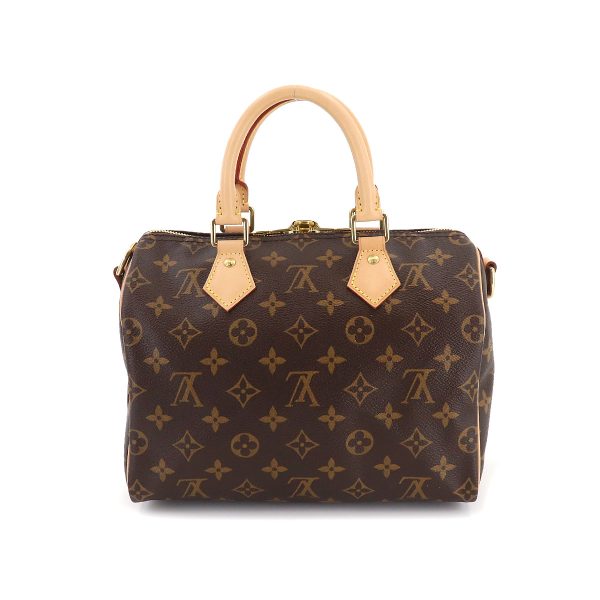 90184227 02 Louis Vuitton Monogram Speedy Bandouliere 25 2way Shoulder Bag Brown