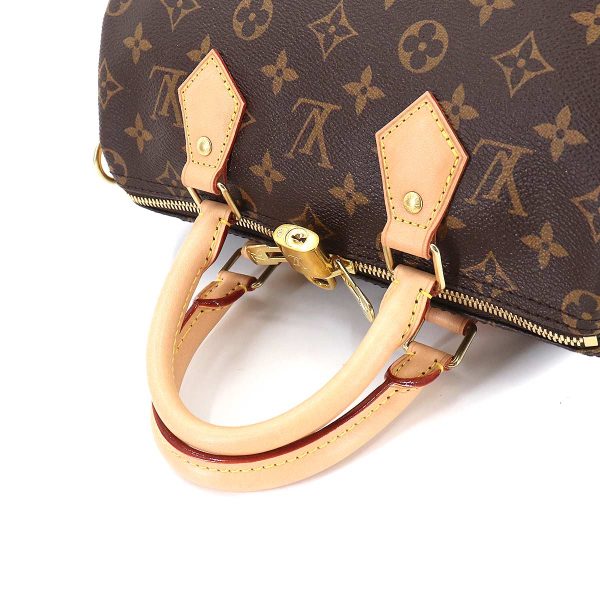 90184227 05 Louis Vuitton Monogram Speedy Bandouliere 25 2way Shoulder Bag Brown