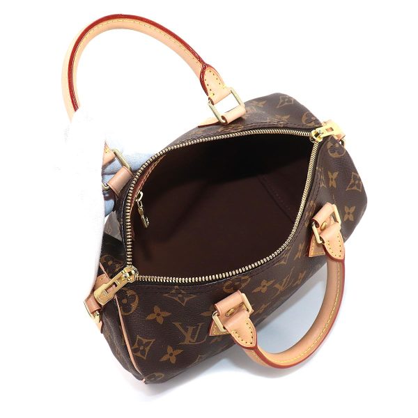 90184227 06 Louis Vuitton Monogram Speedy Bandouliere 25 2way Shoulder Bag Brown