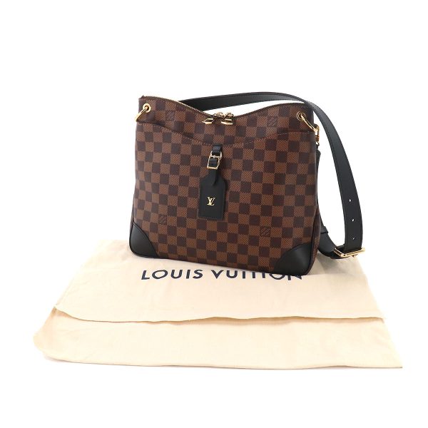 90184242 08 Louis Vuitton Damier Odeon NM MM Shoulder Bag Noir Crossbody