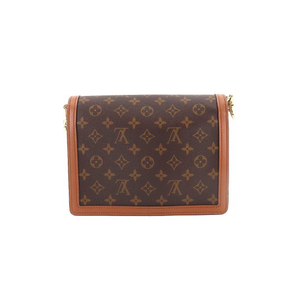 90184643 02 Louis Vuitton Monogram Reverse Dauphine MM 2way Shoulder Bag Brown