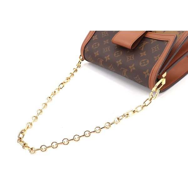 90184643 05 Louis Vuitton Monogram Reverse Dauphine MM 2way Shoulder Bag Brown