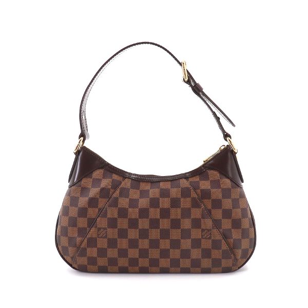 90185143 02 Louis Vuitton Damier Thames PM Shoulder Bag Ebene Brown