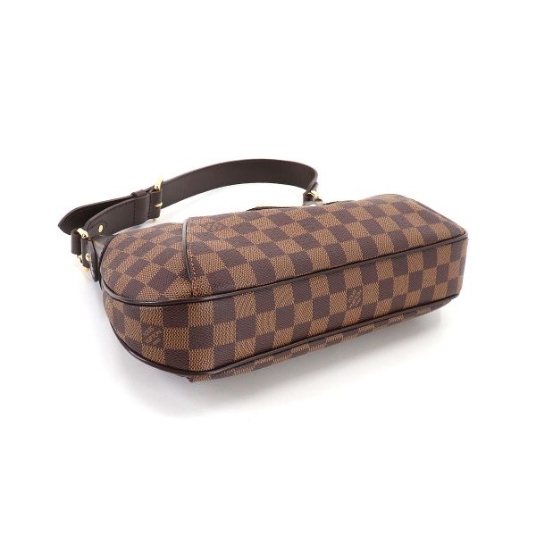 90185143 04 Louis Vuitton Damier Thames PM Shoulder Bag Ebene Brown