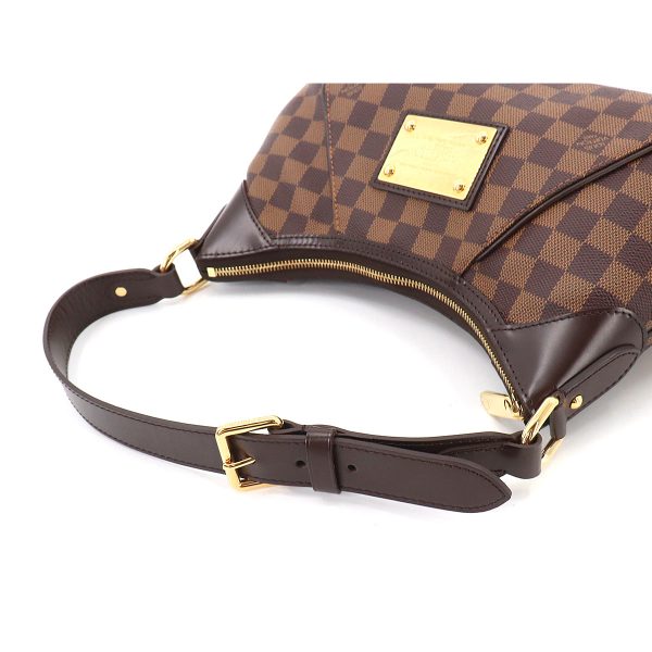 90185143 05 Louis Vuitton Damier Thames PM Shoulder Bag Ebene Brown