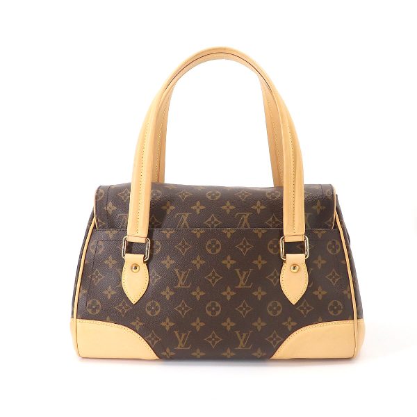 90185188 02 Louis Vuitton Monogram Beverly GM Shoulder Bag Brown Gold Hardware