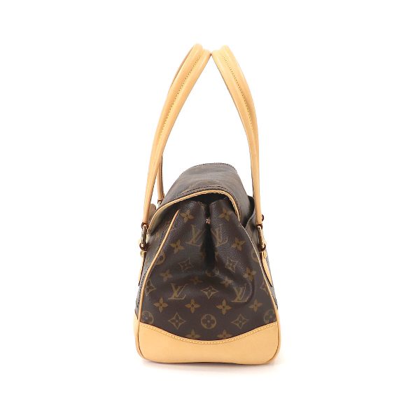 90185188 03 Louis Vuitton Monogram Beverly GM Shoulder Bag Brown Gold Hardware