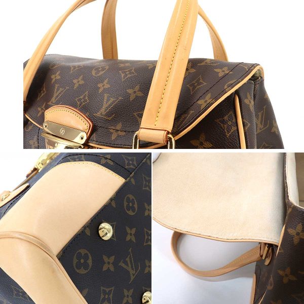 90185188 08 Louis Vuitton Monogram Beverly GM Shoulder Bag Brown Gold Hardware